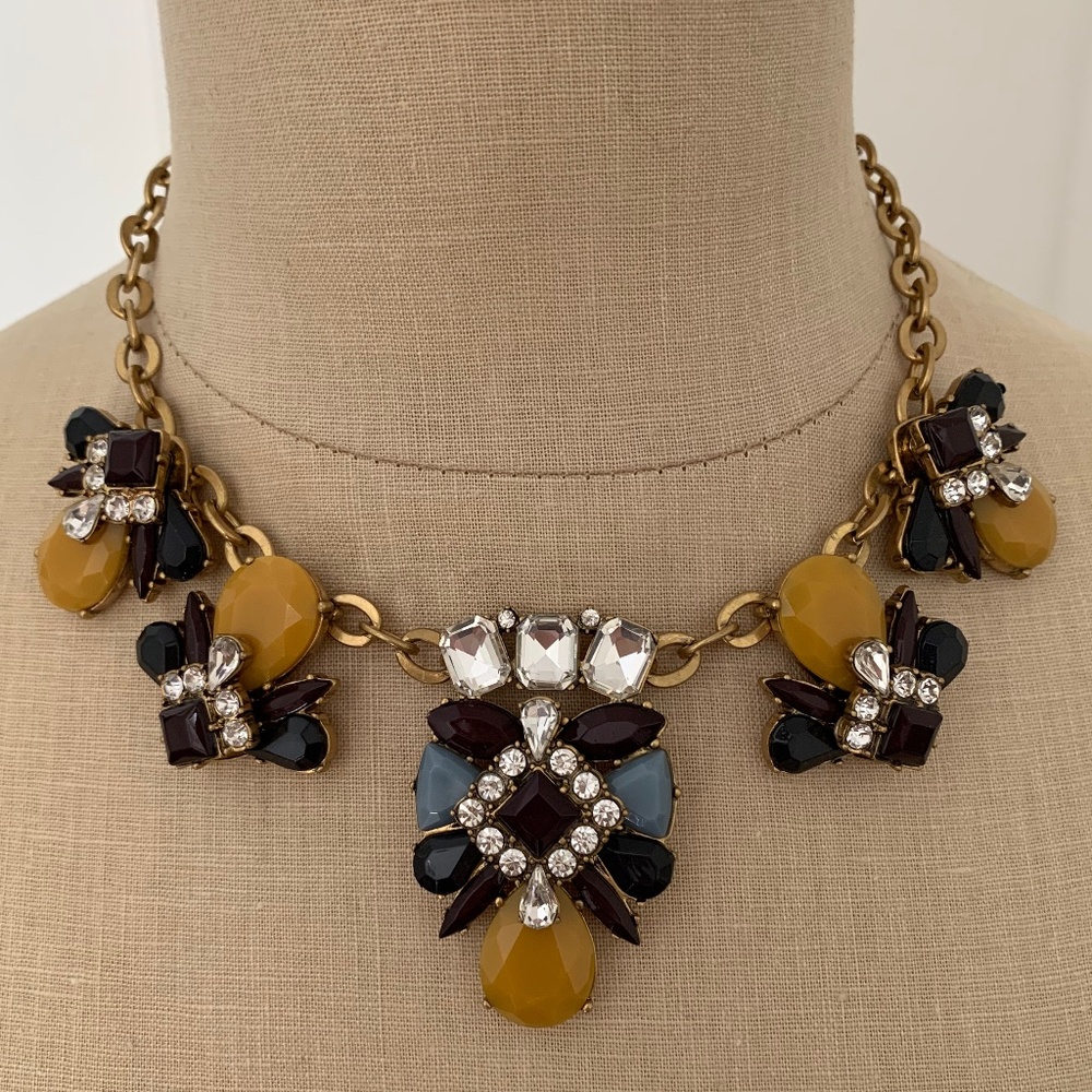 J. Crew Butterfly Bumblebee Statement Necklace - image 2